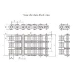 Catena a rulli di precisione a passo corto serie A