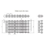 Catena a rulli di precisione a passo corto serie A