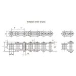 Catene a rulli di precisione a passo corto serie B