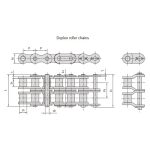 Catene a rulli di precisione a passo corto serie B
