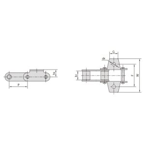 Catena agricola in acciaio di tipo C e CA