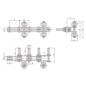 catena di trasporto per impianti di spruzzatura