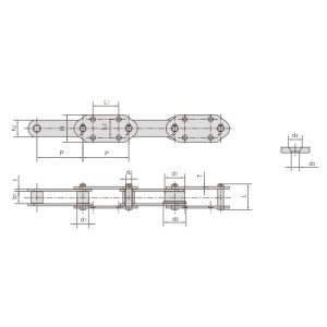 catena di trasporto per ascensore