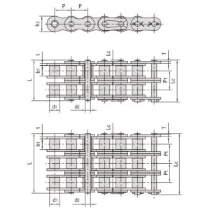 catena di trasmissione per scale mobili