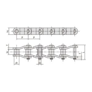 catena di trasmissione pesante a maglie girevoli