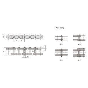 multi plate pin chain