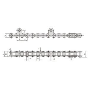 catena della mietitrice di riso