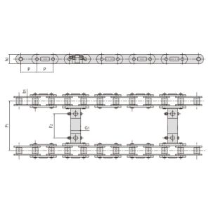 catena di trasporto per macchine edili stradali