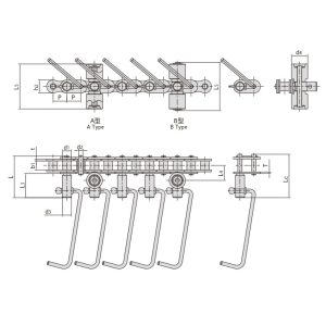 catena di trasporto della linea di produzione di salsicce