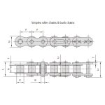 catene a rulli serie pesante
