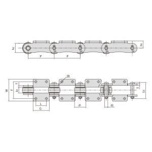 catena della macchina dello zucchero