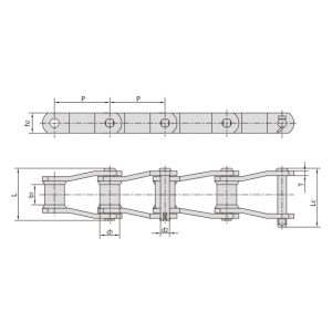 catena strutturale saldata in lamiera piegata
