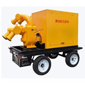 pompa mobile diesel per fango e acqua