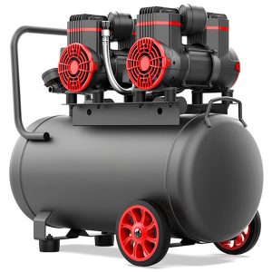 compressore d'aria a doppia testa oil free
