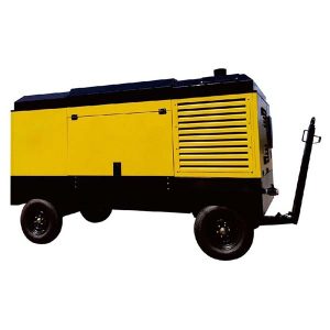 compressore d'aria rotativo a vite diesel trainabile