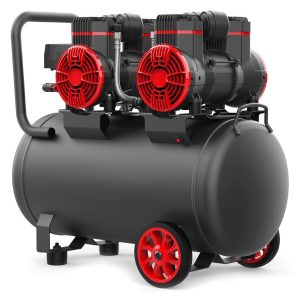 compressore d'aria a pistoni senza olio a doppia testa