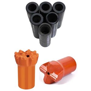 Punta a bottone retrattile con filettatura T38 e centro ribassato